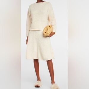 NWT Proenza Schouler Knit Fray Cotton Blend Skirt